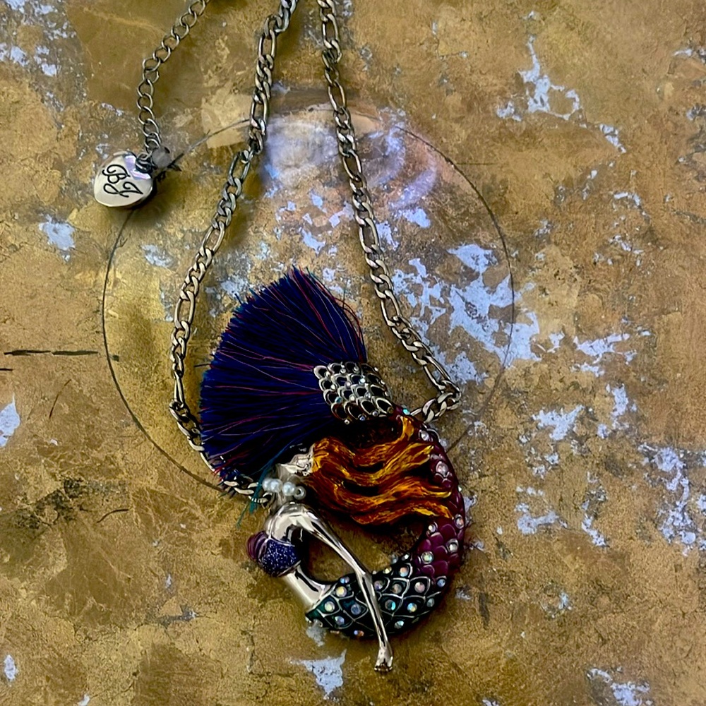 Betsy Johnson mermaid necklace